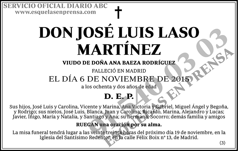 José Luis Laso Martínez